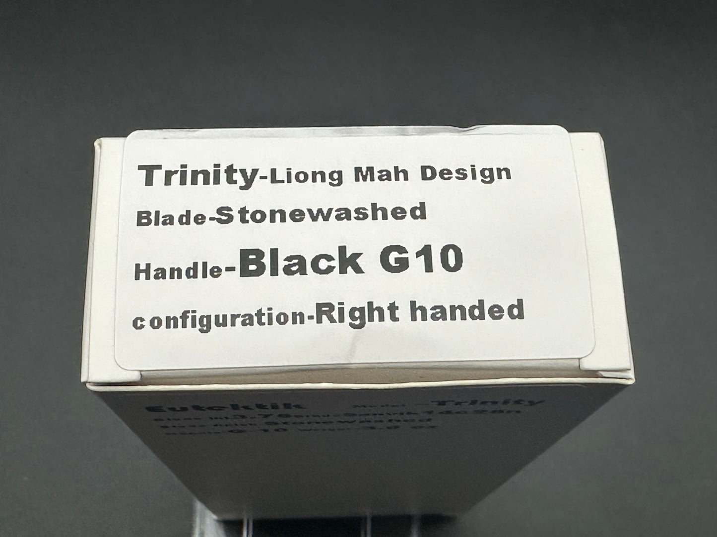 Eutektik Trinity Black G10 - New in box from Eutektik knives plus LTK Koozie/Patch & Sticker w/each knife