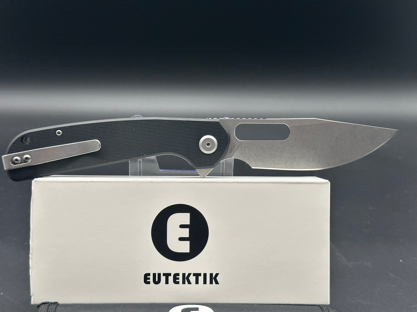Eutektik Trinity Black G10 - New in box from Eutektik knives plus LTK Koozie/Patch & Sticker w/each knife