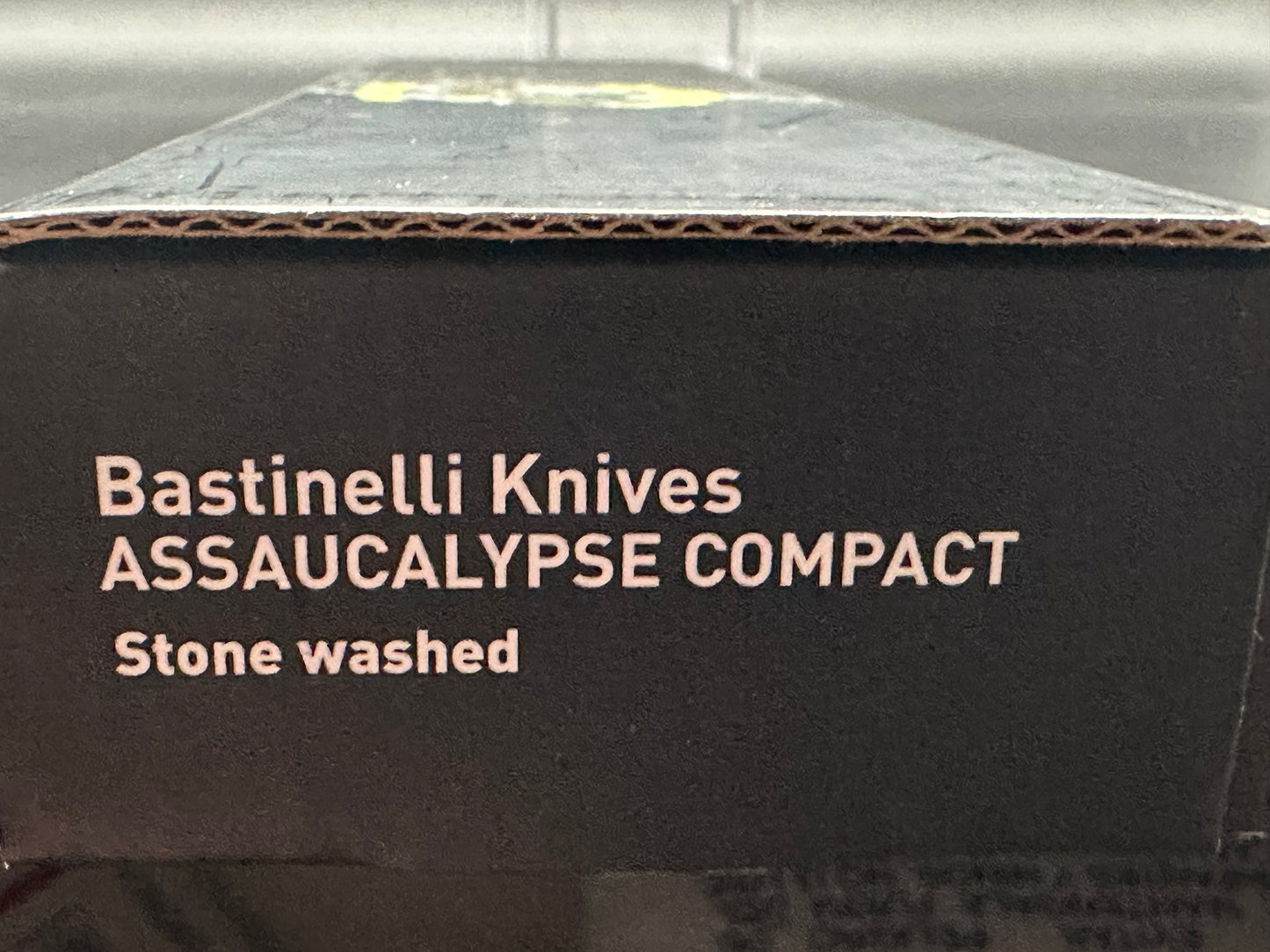 Bastinelli Knives Assaucalypse C 5.5"/M390 Fixed Blade/Black G-10 Handle