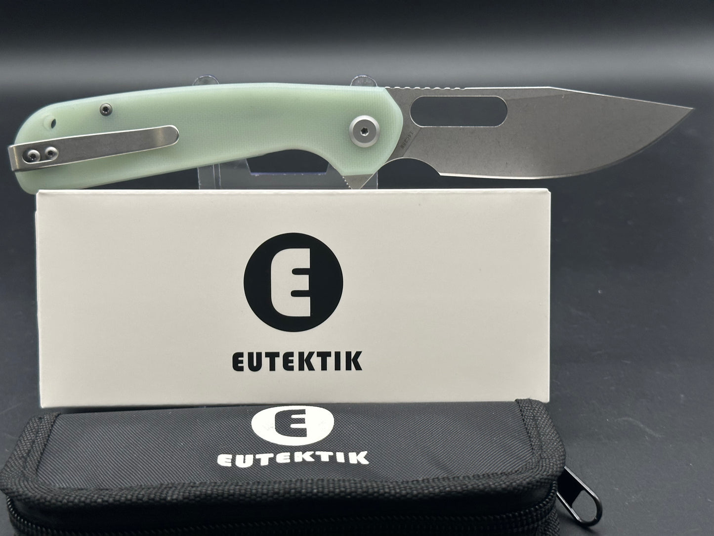 Eutektik Trinity Jade G10 - New in box from Eutektik knives plus LTK Koozie/Patch & Sticker w/each knife