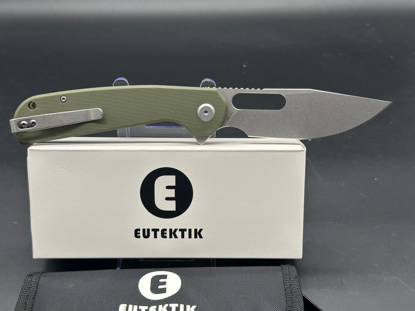 Eutektik Trinity OD Green G10 - New in box from Eutektik knives plus LTK Koozie/Patch & Sticker w/each knife